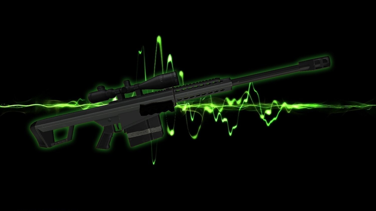 Модель Barrett M82 on MW2 style anims