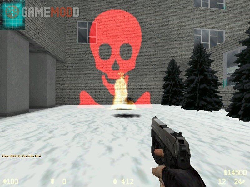 Взрыв ввиде черепа